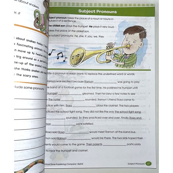 School Zone - Big Third Grade Workbook - 320 Pages Ages 8 to 9 3rd Grade Read... - Picture 4 of 13
